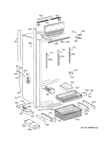 03 - Freezer Section, Trim & Components parts for Ge Refrigerator ZIC36NAARH from AppliancePartsPros.com