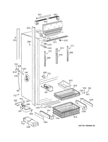 03 - Freezer Section, Trim & Components parts for Ge Refrigerator ZIC36NAALH from AppliancePartsPros.com