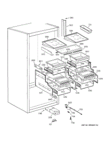 04 - Fresh Food Section parts for Ge Refrigerator ZIC36NAALH from AppliancePartsPros.com