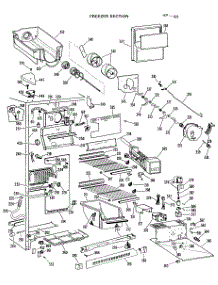 03 - Freezer Section parts for Ge Refrigerator MSX27XLB from AppliancePartsPros.com