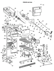 03 - Freezer Section parts for Ge Refrigerator MSX27XLR from AppliancePartsPros.com