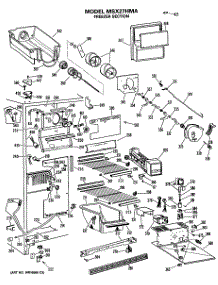 03 - Freezer Section parts for Ge Refrigerator MSX27HMA from AppliancePartsPros.com