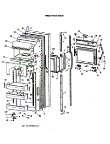 02 - Fresh Food Door parts for Ge Refrigerator MSX27HMA from AppliancePartsPros.com