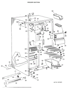 02 - Freezer Section parts for Ge Refrigerator TFX24ZHE from AppliancePartsPros.com