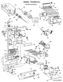 02 - Freezer Section parts for Ge Refrigerator TFX20RJB from AppliancePartsPros.com