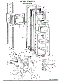 02 - Freezer Door parts for Ge Refrigerator TFX27ILB from AppliancePartsPros.com
