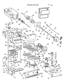 03 - Freezer Section parts for Ge Refrigerator TFX27ILB from AppliancePartsPros.com