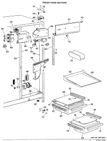 03 - Fresh Food Section parts for Ge Refrigerator TFX20RLB from AppliancePartsPros.com