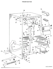 02 - Freezer Section parts for Ge Refrigerator TFX22DHE from AppliancePartsPros.com
