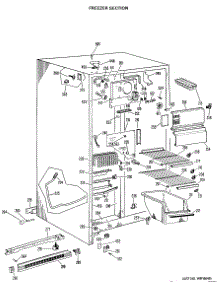02 - Freezer Section parts for Ge Refrigerator TFX22ZJF from AppliancePartsPros.com