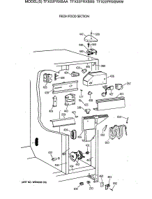 04 - Fresh Food Section parts for Ge Refrigerator TFX22PRXBBB from AppliancePartsPros.com