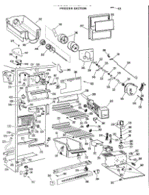 03 - Freezer Section parts for Ge Refrigerator TFX27FHC from AppliancePartsPros.com