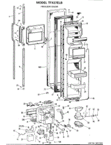 02 - Freezer Door parts for Ge Refrigerator TFX27ELB from AppliancePartsPros.com