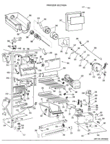 03 - Freezer Section parts for Ge Refrigerator TFX24FKB from AppliancePartsPros.com