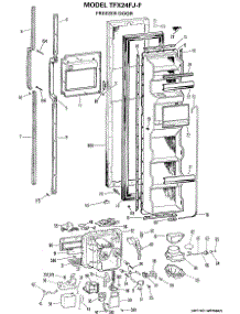 02 - Freezer Door parts for Ge Refrigerator TFX24FJF from AppliancePartsPros.com