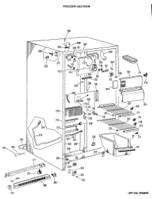 02 - Freezer Section parts for Ge Refrigerator TFX22DJE from AppliancePartsPros.com