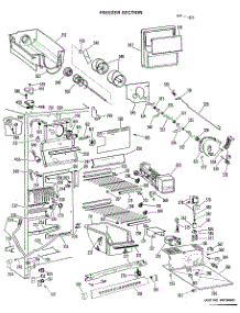 03 - Freezer Section parts for Ge Refrigerator TFX24FJF from AppliancePartsPros.com