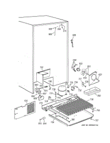 07 - Unit Parts parts for Ge Refrigerator TPK24PFZCAA from AppliancePartsPros.com