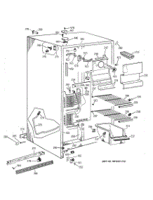 02 - Freezer Section parts for Ge Refrigerator TFJ20JAZBAA from AppliancePartsPros.com