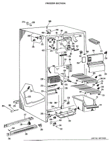 02 - Freezer Section parts for Ge Refrigerator TFX20PLB from AppliancePartsPros.com