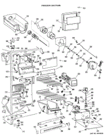 03 - Freezer Section parts for Ge Refrigerator TFX24RJF from AppliancePartsPros.com