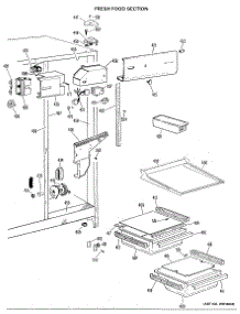 03 - Fresh Food Section parts for Ge Refrigerator TFX20RJF from AppliancePartsPros.com
