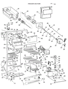 03 - Freezer Section parts for Ge Refrigerator TFX27RKC from AppliancePartsPros.com