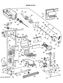 03 - Freezer Section parts for Ge Refrigerator TFX27PRXAWW from AppliancePartsPros.com