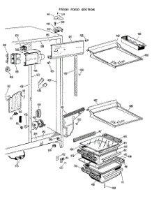 03 - Fresh Food Section parts for Ge Refrigerator TFX24SJB from AppliancePartsPros.com