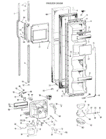 02 - Freezer Door parts for Ge Refrigerator TFX24RKD from AppliancePartsPros.com
