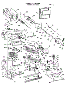 03 - Freezer Section parts for Ge Refrigerator TFX27FLJ from AppliancePartsPros.com