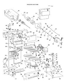 04 - Freezer Section parts for Ge Refrigerator TFX24RKD from AppliancePartsPros.com