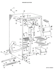 02 - Freezer Section parts for Ge Refrigerator TFX19LKB from AppliancePartsPros.com