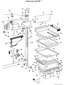03 - Fresh Food Section parts for Ge Refrigerator TFX24ZKB from AppliancePartsPros.com