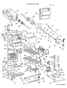 03 - Freezer Section parts for Ge Refrigerator TFX27RJF from AppliancePartsPros.com