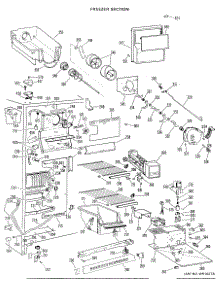 03 - Freezer Section parts for Ge Refrigerator TFX24SHB from AppliancePartsPros.com