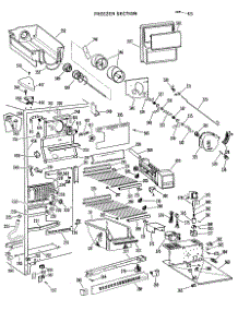 03 - Freezer Section parts for Ge Refrigerator TFX27FJE from AppliancePartsPros.com