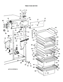 04 - Fresh Food Section parts for Ge Refrigerator TFX27VRAAD from AppliancePartsPros.com