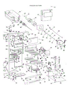 03 - Freezer Section parts for Ge Refrigerator TFX24FKC from AppliancePartsPros.com