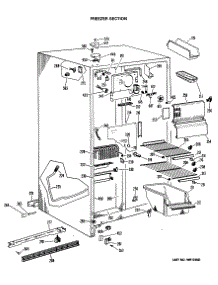02 - Freezer Section parts for Ge Refrigerator TFX24ZLL from AppliancePartsPros.com
