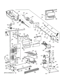 02 - Freezer Section parts for Ge Refrigerator TFX25JRYAAA from AppliancePartsPros.com