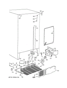04 - Unit Parts parts for Ge Refrigerator TFX25JRYAAA from AppliancePartsPros.com