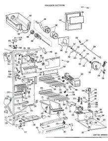 03 - Freezer Section parts for Ge Refrigerator TFX27RJB from AppliancePartsPros.com