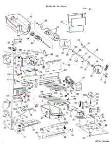 03 - Freezer Section parts for Ge Refrigerator TFX27EKC from AppliancePartsPros.com
