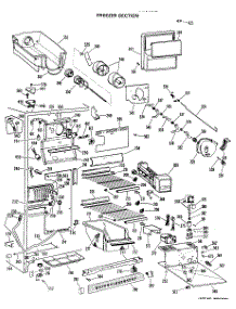 03 - Freezer Section parts for Ge Refrigerator TFXW24RLC from AppliancePartsPros.com