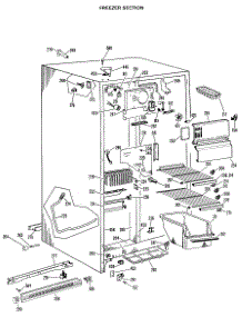 02 - Freezer Section parts for Ge Refrigerator TFX20DKC from AppliancePartsPros.com