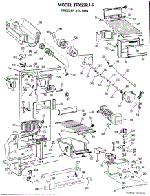 02 - Freezer Section parts for Ge Refrigerator TFX22RJF from AppliancePartsPros.com