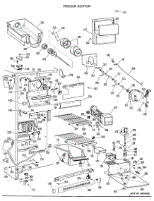 02 - Freezer Section parts for Ge Refrigerator TFX24SJF from AppliancePartsPros.com