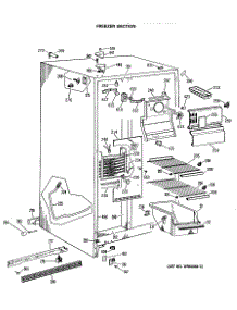 02 - Freezer Section parts for Ge Refrigerator TFX20JASAAD from AppliancePartsPros.com