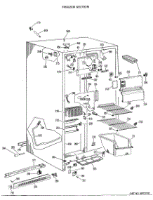 02 - Freezer Section parts for Ge Refrigerator TFX19LLD from AppliancePartsPros.com
